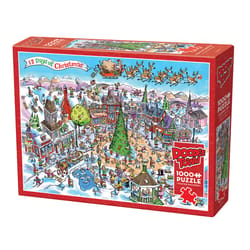 Cobble Hill Doodle Town 12 Days of Christmas Puzzle 1000 pc