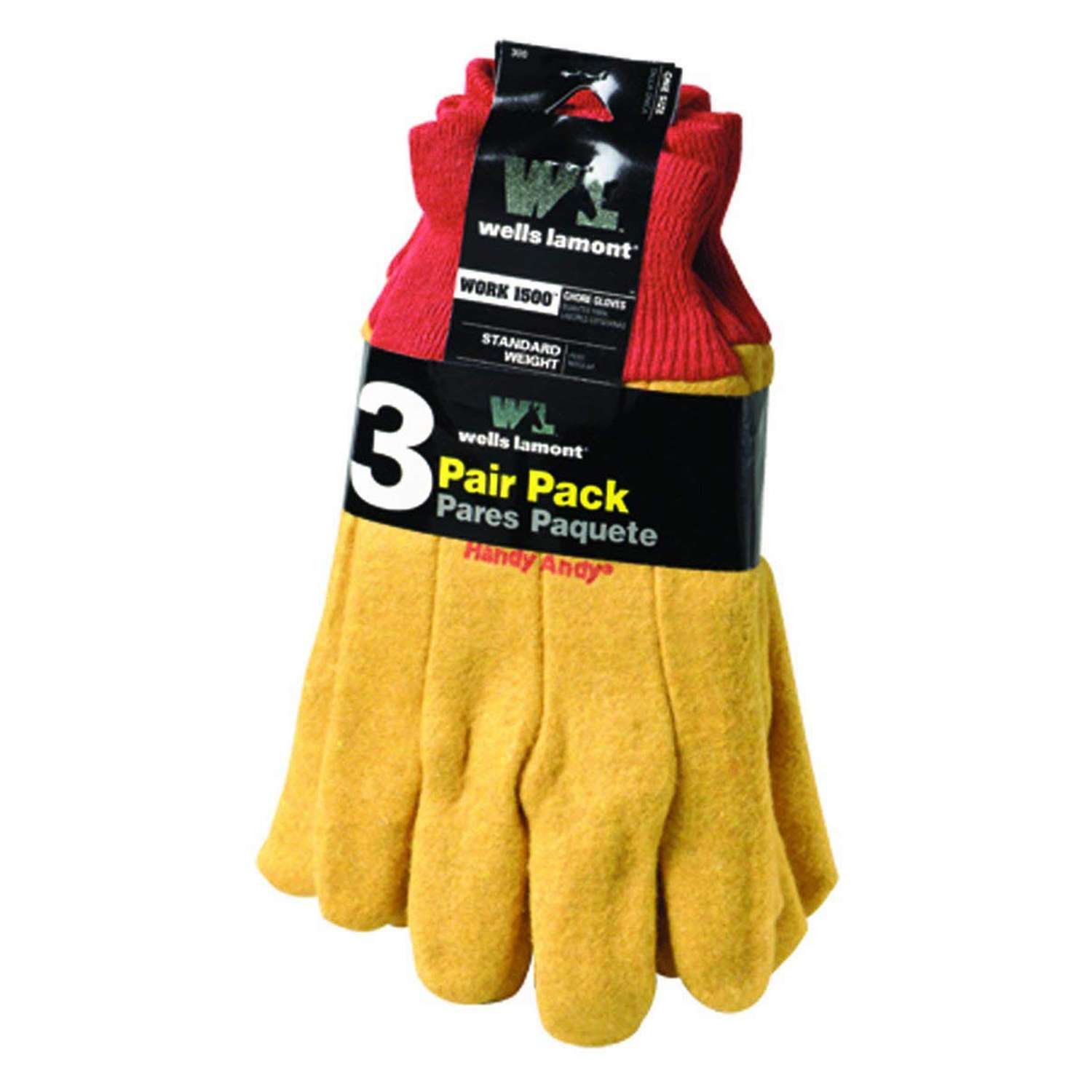 Wells Lamont Handy Andy Men's Indoor/Outdoor Cotton/Polyester Chore