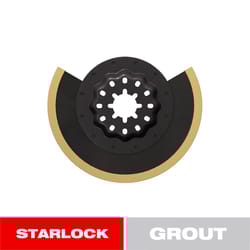 Diablo Starlock 3-3/8 in. X 3-3/8 in. W Carbide Grit Oscillating Grout Removal Blade Grout 1 pk