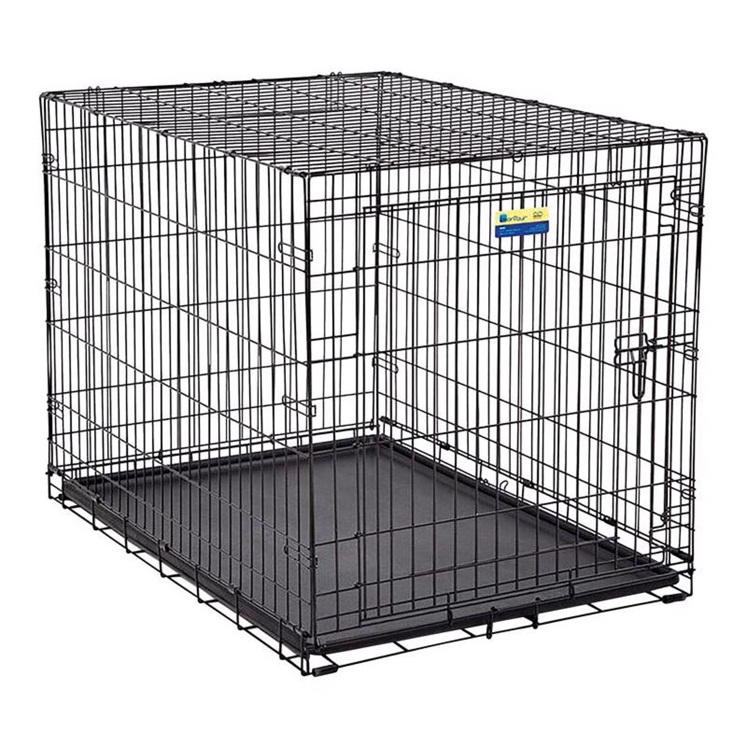 Photos - Other interior and decor Steel Pet Essentials Large  Dog Crate Black 30 in. H X 28 in. W X 42 in. D 