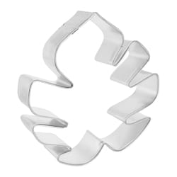 R&M International Corp International Corp 4 in. W X 5 in. L Tropical Leaf Cookie Cutter Silver 1 pc