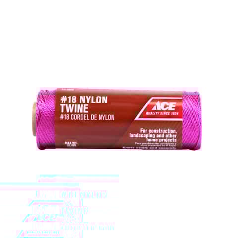 Ace 18 in. D X 1050 ft. L White Twisted Nylon Twine