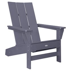 Leisure Line Modern Gray HDPE Frame Adirondack Chair