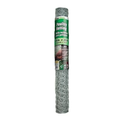 YardGard 24 in. H X 300 in. L Galvanized Steel Poultry Netting Silver