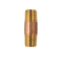 JMF Company 1/4 in. MPT 1/4 in. D MPT Brass Nipple 1-1/2 in. L