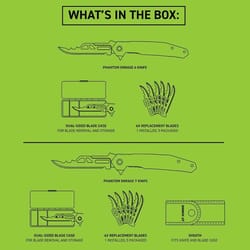 Schrade Rage Green Steel Hunting Knives 7 in.