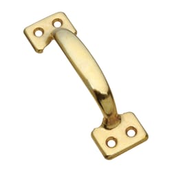 National Hardware 4 in. L Brass Gold Steel Universal Sash Lift Handle 1 pk