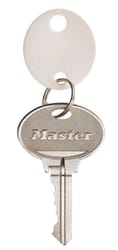 Master Lock Plastic White Round Key Tag