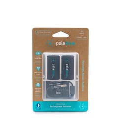 Pale Blue Earth C Lithium Batteries 2 pk Clamshell
