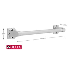 Delta 17.63 in. L Polished Chrome Stainless Steel Grab Bar