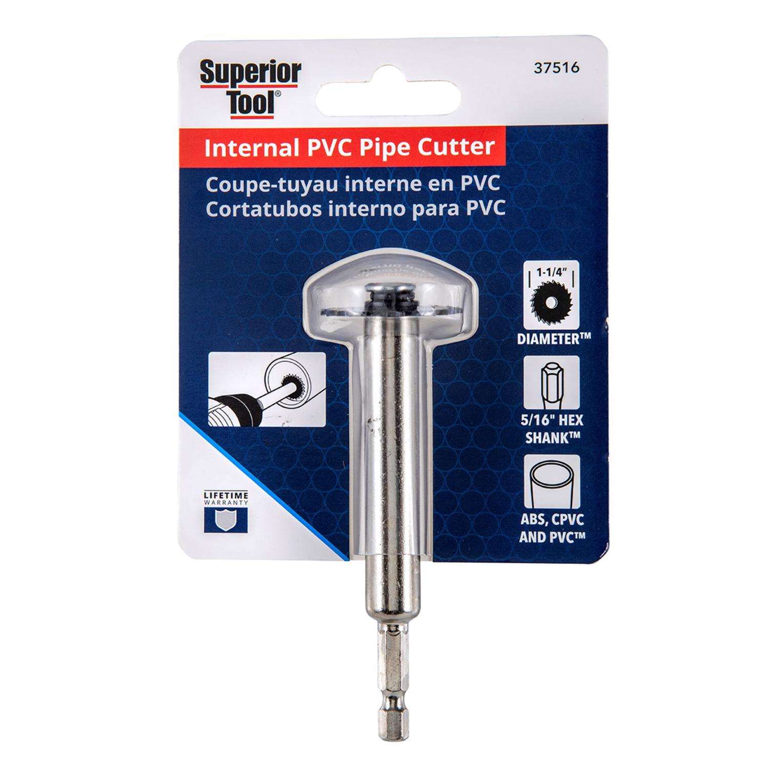 Superior Tool PVC Pipe Cutter Black Silver Mfr 37516 Ace Hardware