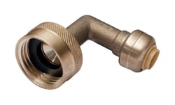 SharkBite Push to Connect 3/8 in. Push X 3/4 in. D FHT Brass Dishwasher Elbow
