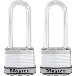 Master Lock Magnum 1-9/16 in. H X 11/16 in. W X 1-3/4 in. L Steel Dual Ball Bearing Locking Weather-