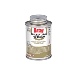 Oatey Clear Cement For PVC 4 oz
