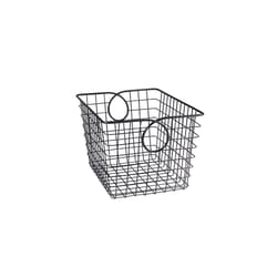 Spectrum Teardrop 9.5 in. L X 8 in. W X 12.8 in. H Gray Storage Basket