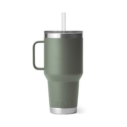 YETI Rambler 35 oz Camp Green BPA Free Straw Mug
