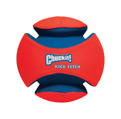 Chuckit! Blue/Orange Kick Fetch Rubber Ball Dog Toy Large 1 pk