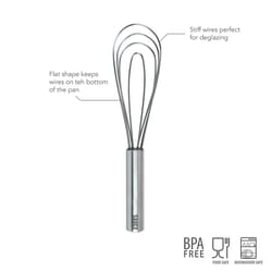 Tovolo Silver Stainless Steel Sauce Whisk