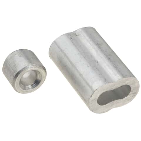 National Hardware 1/4 in. D Aluminum Cable Ferrules and Stops