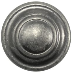 Laurey Windsor Round Cabinet Knob 1-3/8 in. D 1 in. Antique Pewter 1 pk