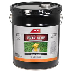 Ace Rust Stop Indoor and Outdoor Gloss Safety Orange Oil-Based Enamel Rust Prevention Paint 5 gal