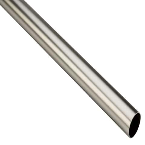 National Hardware 96 in. L X 1.32 in. D Satin Nickel Steel Heavy Duty Closet Rod National Hardware 96 in. L X 1.32 in. D Satin Nickel Steel Heavy Duty Closet Rod