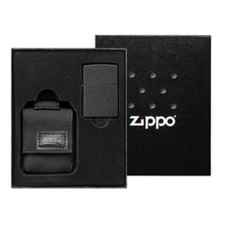 Zippo Black Lighter Pouch Set 1 pk