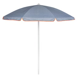 Oniva Portable Beach Gray Wave Break 66 in. D Umbrella