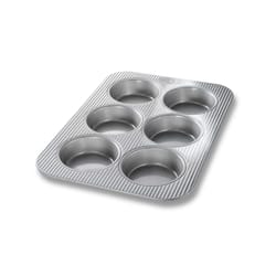 USA Pan 11 in. W X 15-3/4 in. L Cupcake Pan Silver