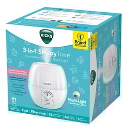 Vicks 0.6 gal 200 sq ft 3-in-1 Aroma Diffuser Humidifier W/Mood Light