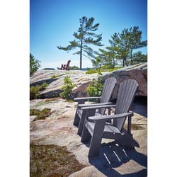 Capterra Casual Gray HDPE Frame Adirondack Chair