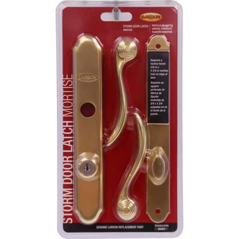 Larson Screen Away Bright Brass Gold Zinc Mortise Latch 1 pk - Ace Hardware