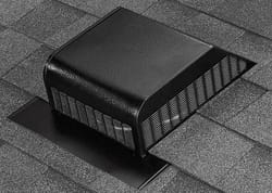 Air Vent 3.6 in. H X 15 in. W X 16 in. L X 9 in. D Black Aluminum Roof Vent Assembly