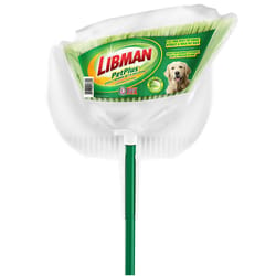 Libman Petplus 8.5 in. W Recycled PET Broom with Dustpan