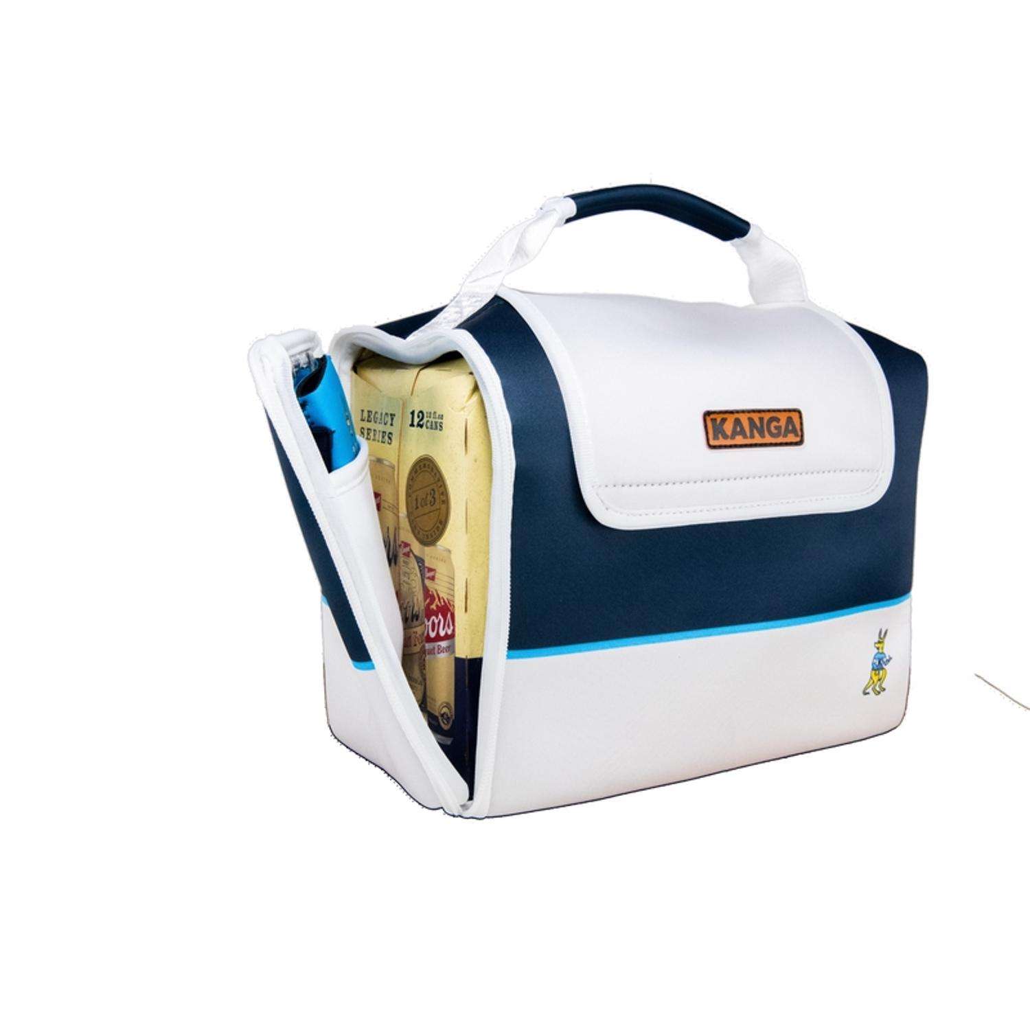 Kanga Kase Mate MSeries Blue/White 12 cans Soft Sided Cooler Ace