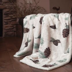 Carstens Inc 68 in. H X 68 in. L Multicolored Polyester Throw Blanket