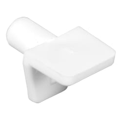 Prime-Line White Plastic Shelf Support Peg 5 mm Ga. 0.7 in. L 5 lb