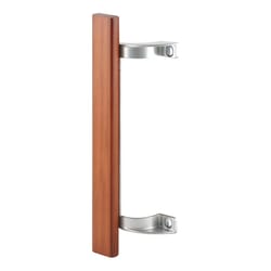 Prime-Line Wood Tone Steel Indoor and Outdoor Patio Door Handle Set