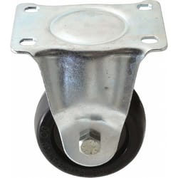 The Fairbanks Company 3 in. D Soft Rubber Rigid Caster 125 lb 1 pk
