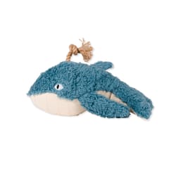 Pet Shop by Fringe Studio Blue Canvas Oh Whale Dog Toy 1 pk