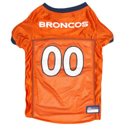 Pets First Orange Denver Broncos Dog Jersey 2XL