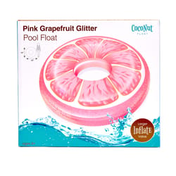 CocoNut Float Pink Vinyl Inflatable Grapefruit Glitter Pool Float