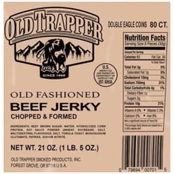 Old Trapper Double Eagles Old Fashioned Beef Jerky 21 oz Pouch