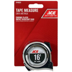 Ace 16 ft. L X 0.75 in. W Tape Measure 1 pk