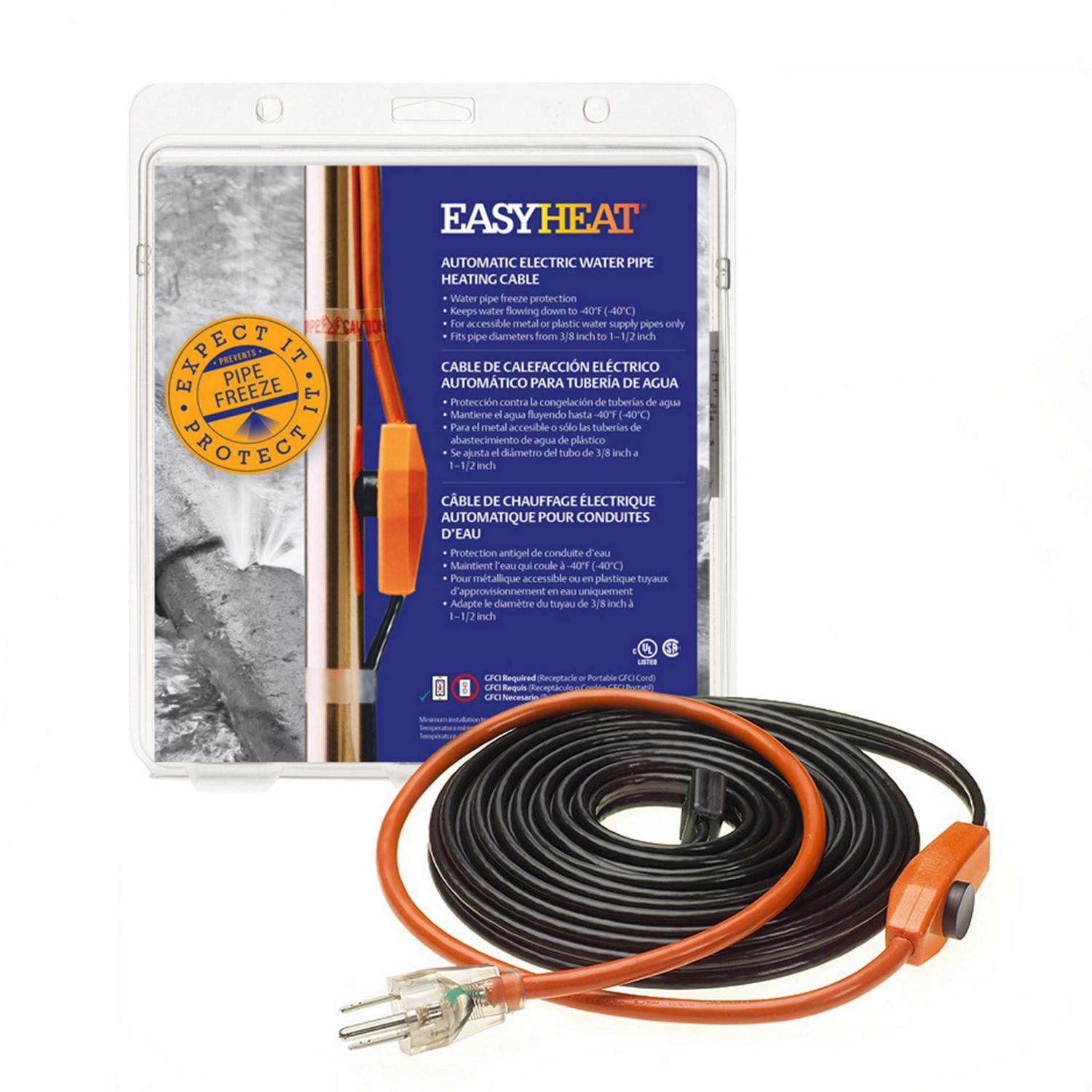 Easy Heat Automatic Soil Heating Cable 6 ft 120v 21w Plant Growth Gray NOS 