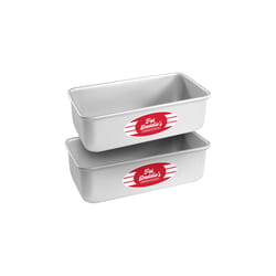 Fat Daddio's ProSeries 4 in. W X 8 in. L Bread Pan Silver 2 pc