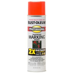 Rust-Oleum Professional Flat/Matte Fluorescent Red-Orange Spray Paint 15 oz