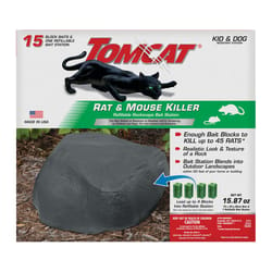 Tomcat Rockscape Bait Station and Bait Blocks For Mice and Rats 1 pk