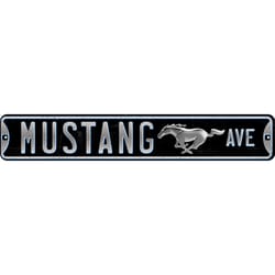 Open Road Brands Ford Mustang Ave Sign Tin 1 pk