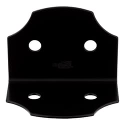 National Hardware Hartley 3.5 in. H X 5 in. W X 3.5 in. D Black Steel Corner Brace